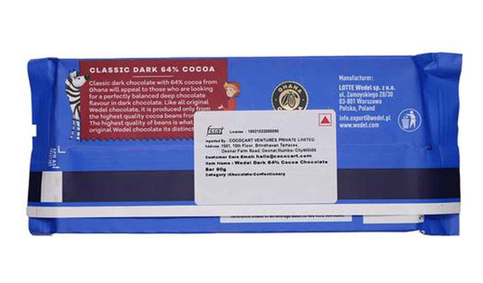 E.Wedel Dark Classic 64% Chocolate Cocoa